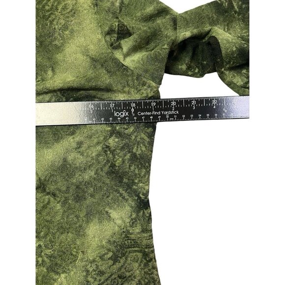 Vintage Mesh Top Women P Large Sheer Green y2K Fairy Grunge Goblincore Whimsical - Picture 11 of 14